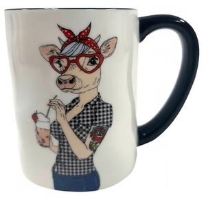 Signature Pig Or Cow Coffee Or Tea Mugs  17.5 oz/518 ml Signature Housewares